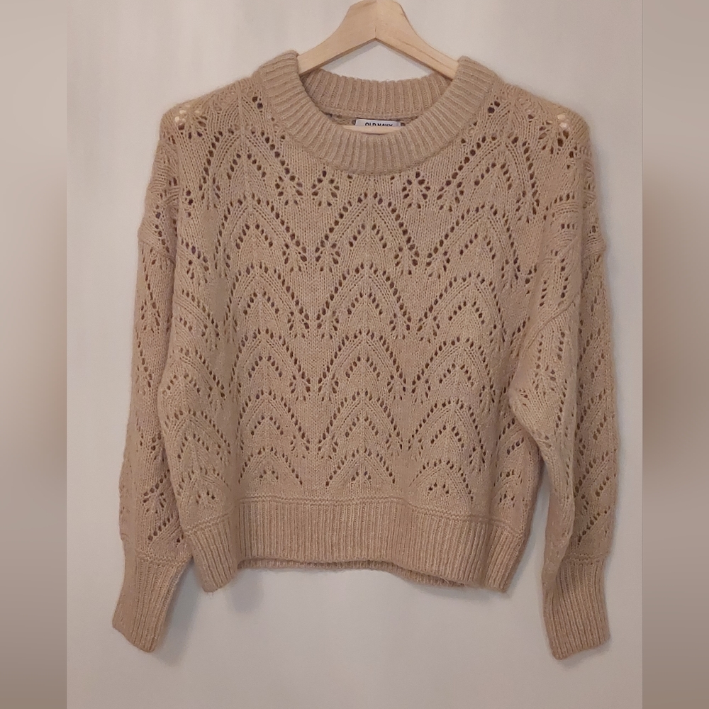 Old Navy Cream Knit Sweater - Picture 1 of 5
